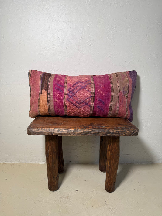 Medium Hand-Woven Hanbel Cushion Cover | Rose Diamond No. 1