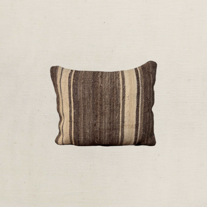 Small Hand-Woven Hanbel Cushion Cover | Brown Stripe No. 2