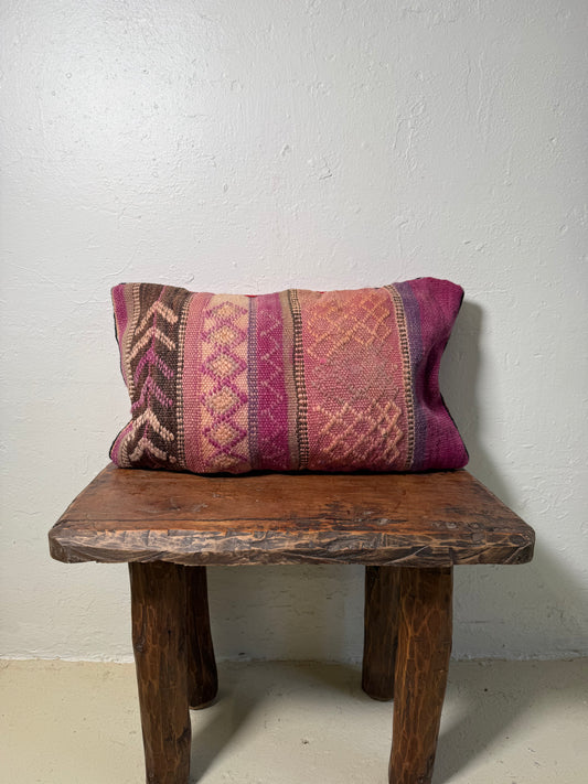 Medium Hand-Woven Hanbel Cushion Cover | Rose Diamond No. 2
