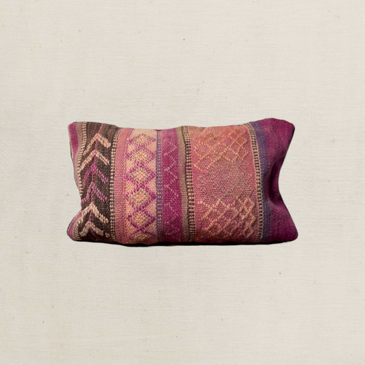 Medium Hand-Woven Hanbel Cushion Cover | Rose Diamond No. 2