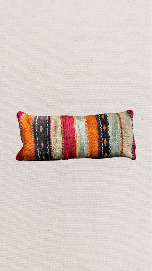 Large Hand-Woven Hanbel Cushion Cover| Lumbar Stripe No. 2