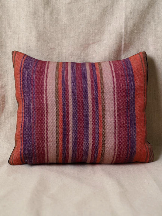 Moroccan Cushion Cover | Pink, Purple & Coral Stripe