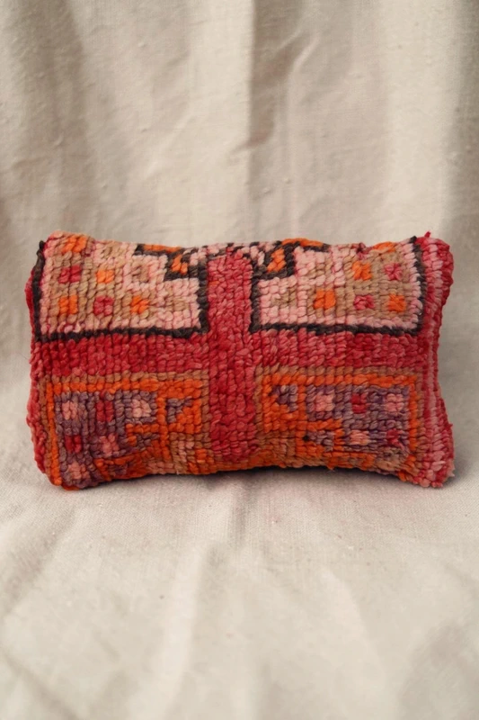 Moroccan Cushion Cover | Pink & Orange Geometric